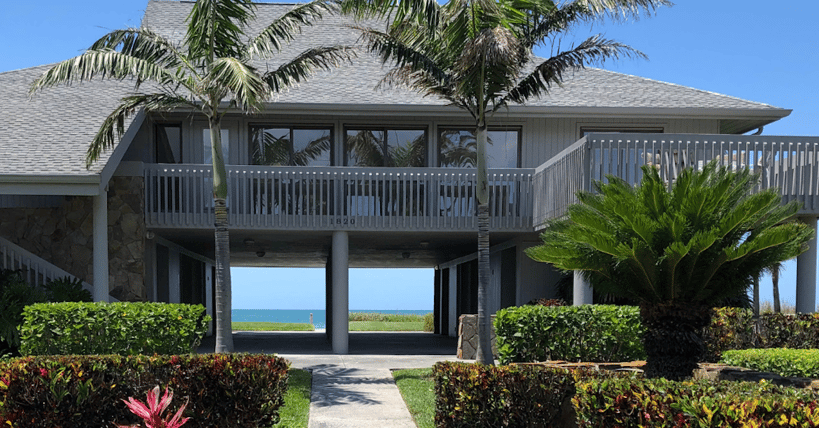 home along beach with nice landscape